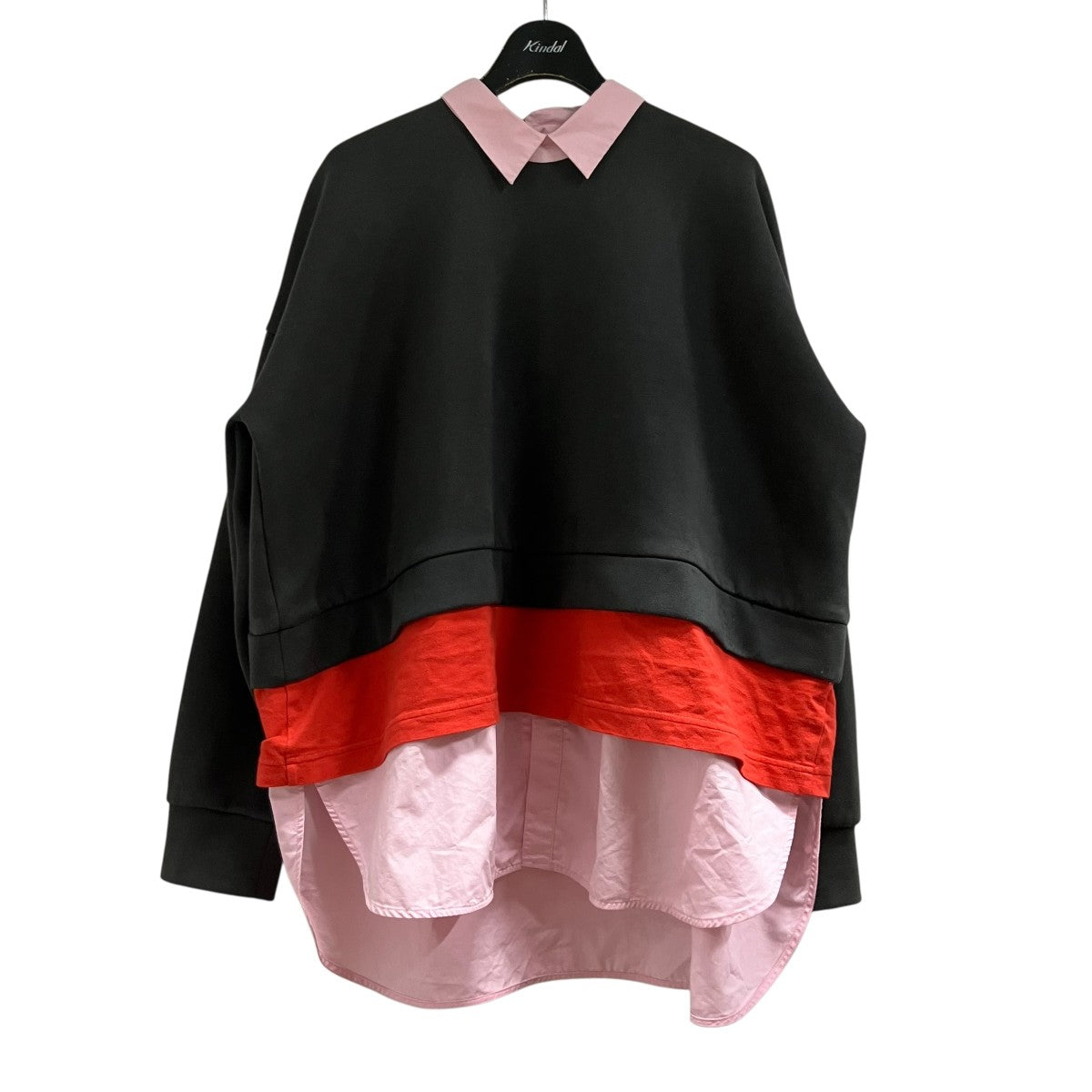 ENFOLD コットンレイヤードプルオーバー 古着・中古-1枚目のアイテム画像