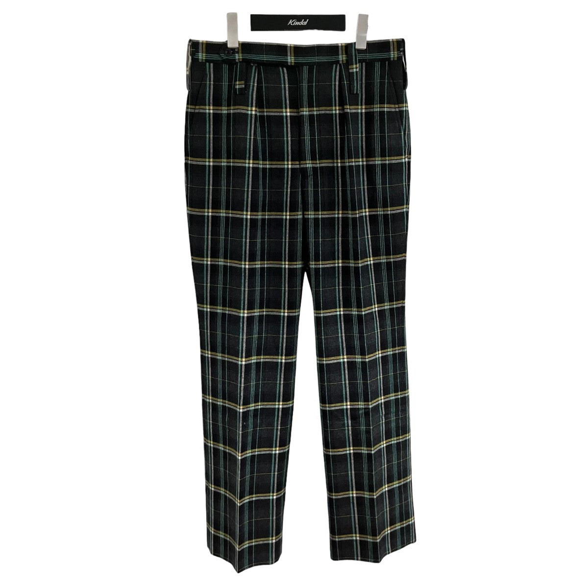 ウールチェックパレードパンツ