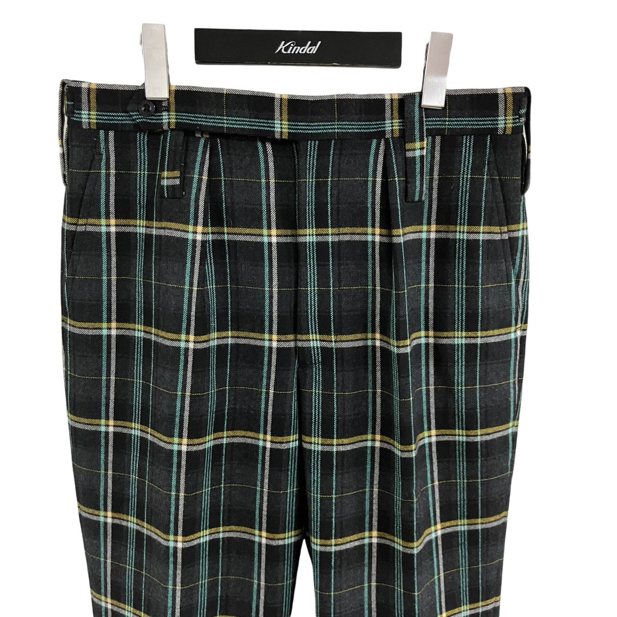 ウールチェックパレードパンツ