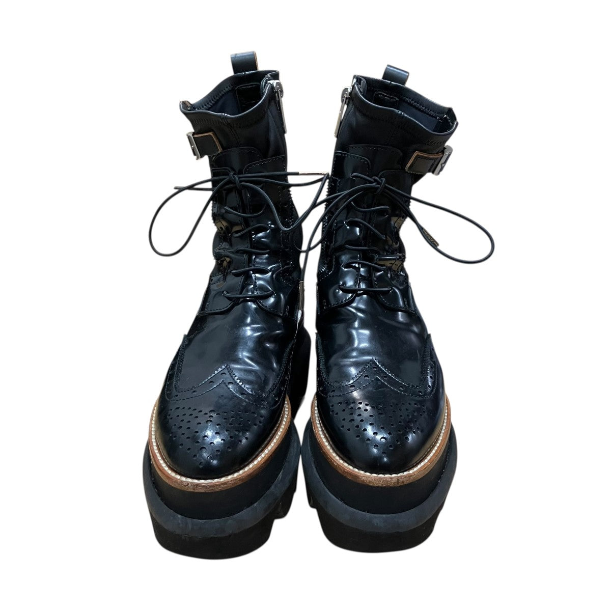 ウィングチップエンジニアソックブーツ