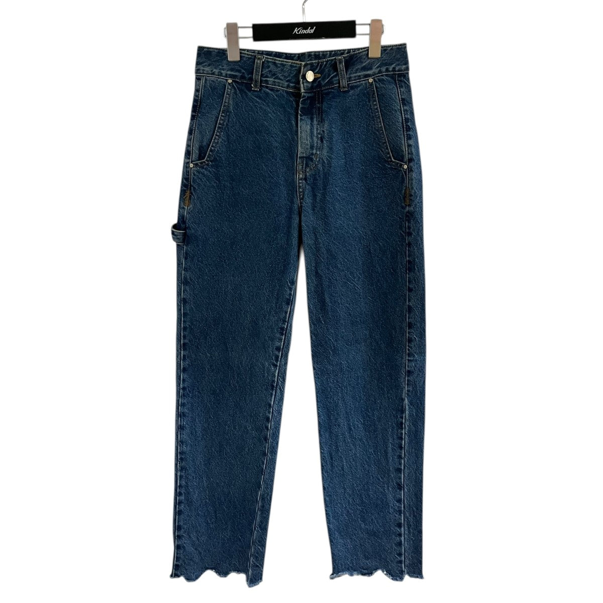 ADER error(アーダーエラー) ダメージ加工デニムパンツ インディゴ