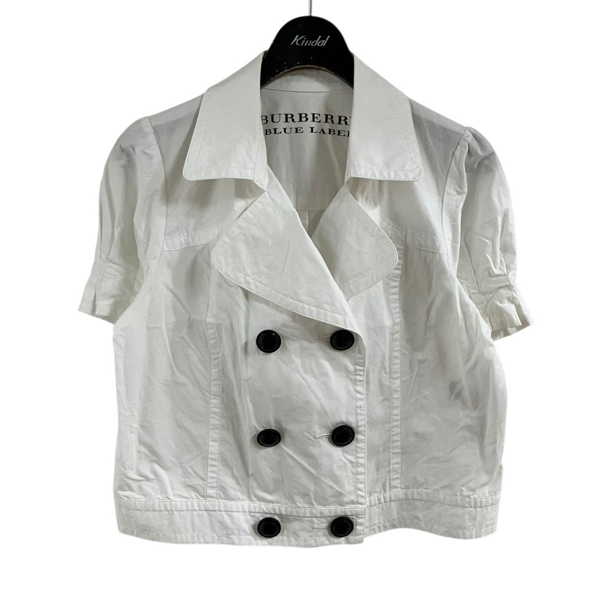 BURBERRY BLUE LABEL 白トップス BURBERRY BLUE LABEL（バーバリーブルーレーベル） 長袖ブラウス 36