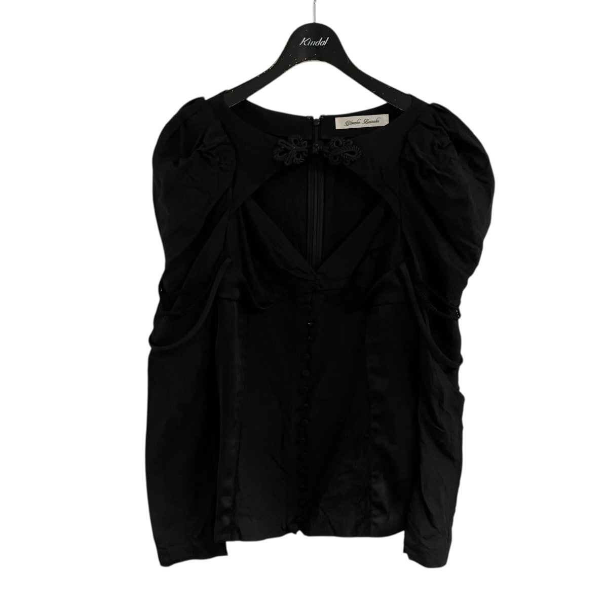 レイヤードブラパフ スリーブブラウス