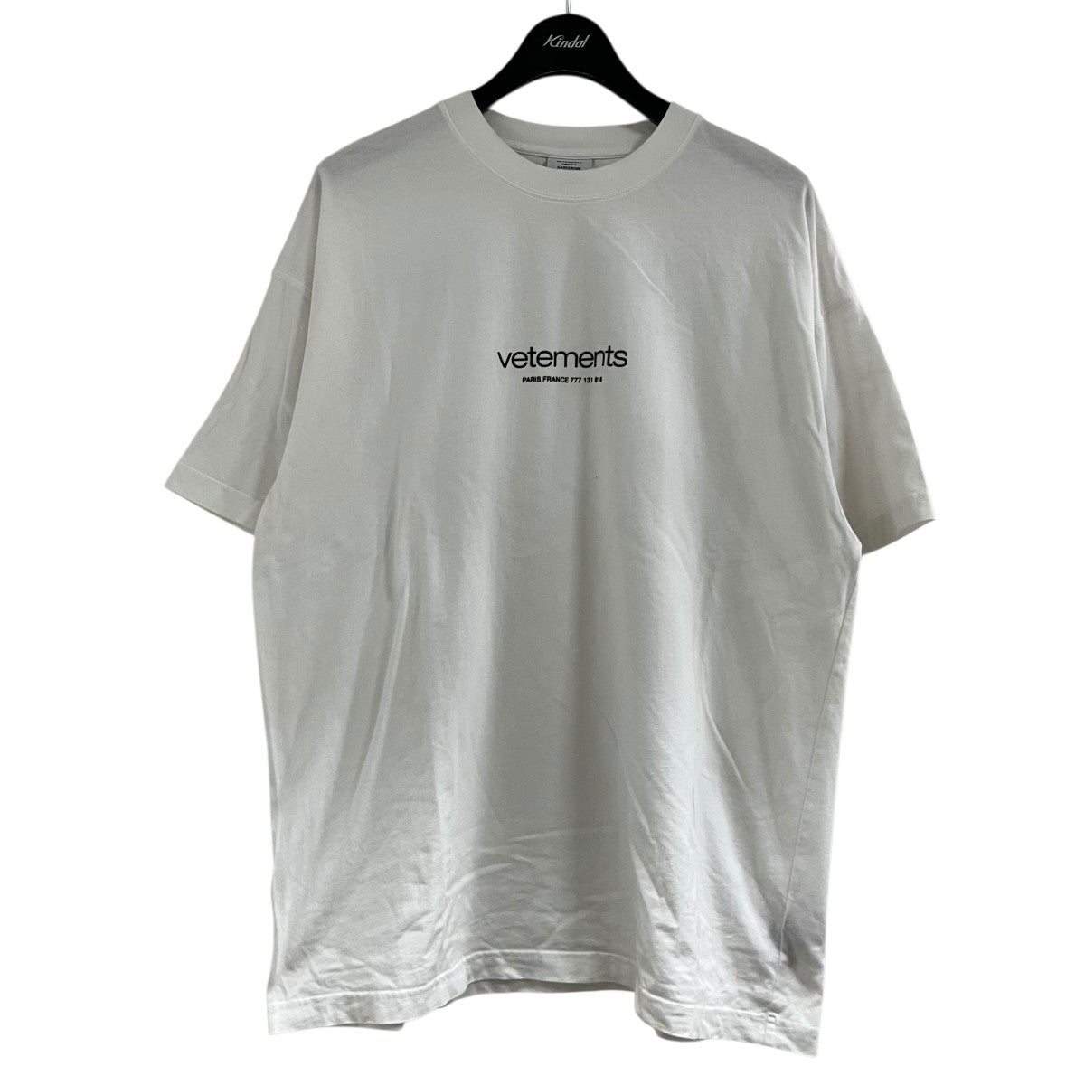 VETEMENTS(ヴェトモン) ロゴプリントTシャツ UE64TR150W ホワイト