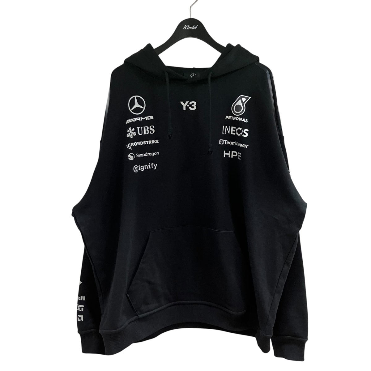 Y-3(ワイスリー) Mercedes-Benzコラボ プルオーバー パーカー KR2392