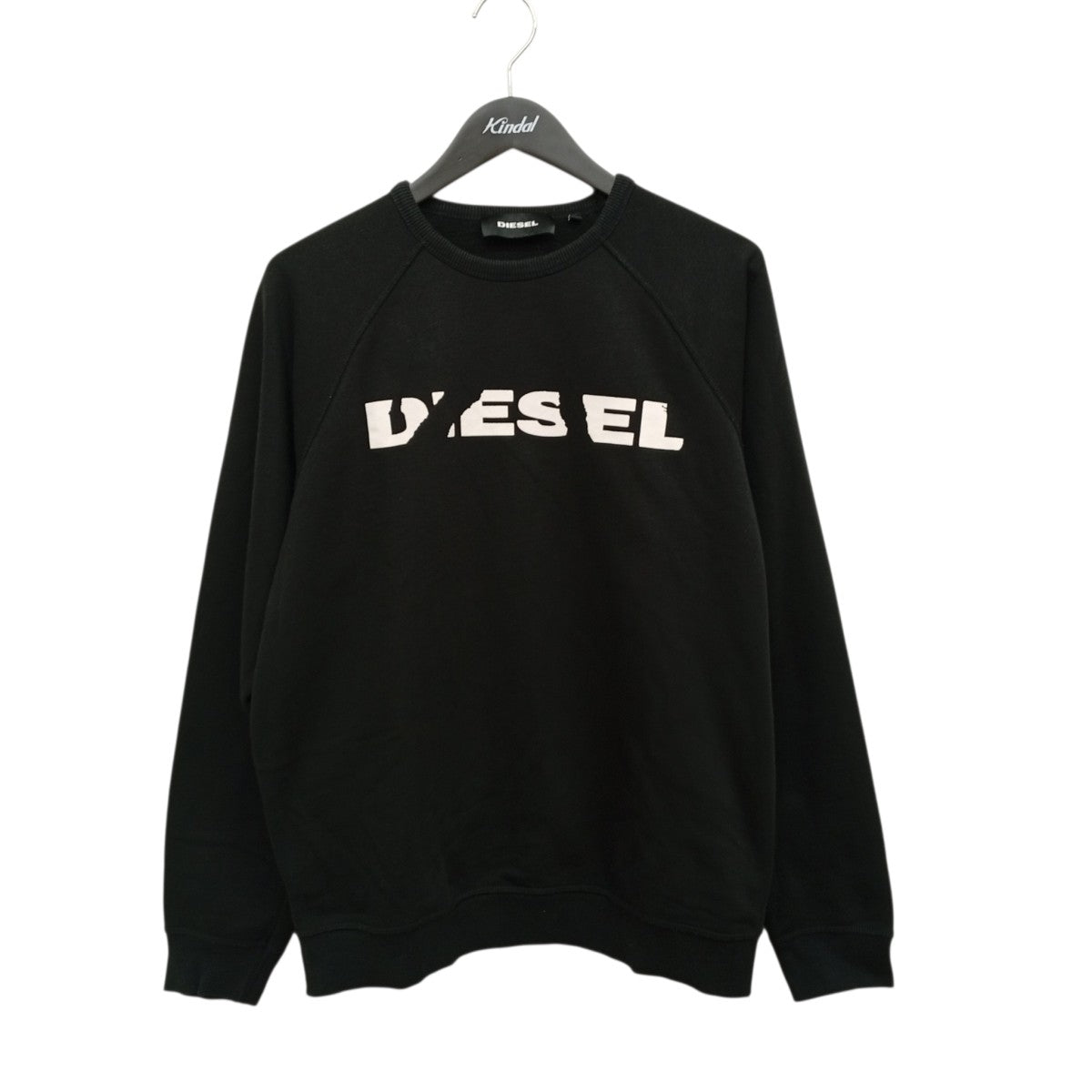 DIESEL(ディーゼル) ロゴスウェットトレーナー ブラック サイズ L 