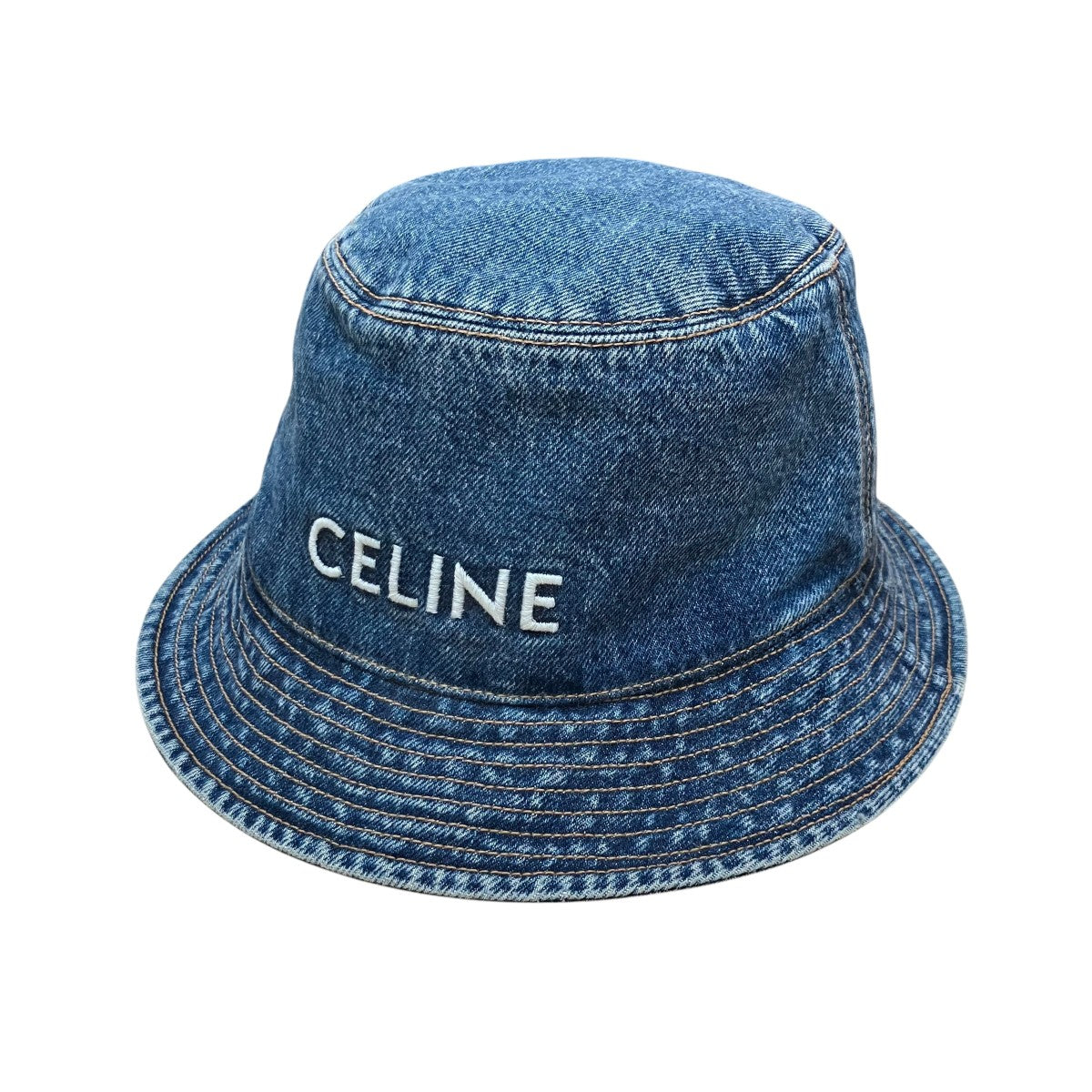 CELINE(セリーヌ) デニムバケットハット 2AUO8930F インディゴ サイズ