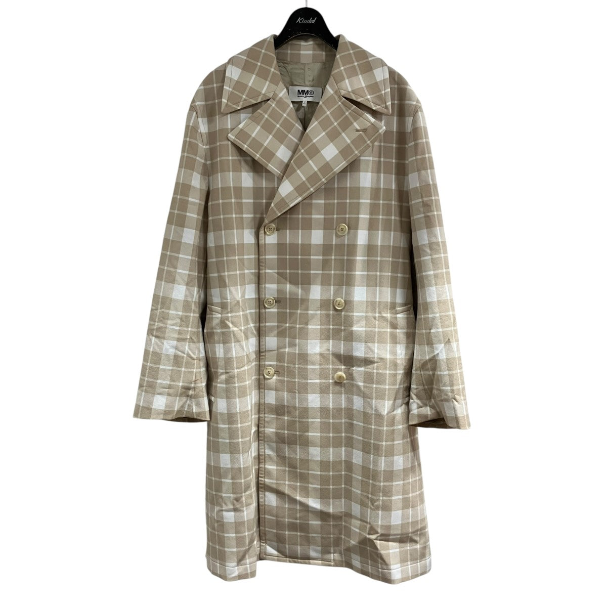 MM6 Maison Margiela(マルタンマルジェラ) チェック柄トレンチコート