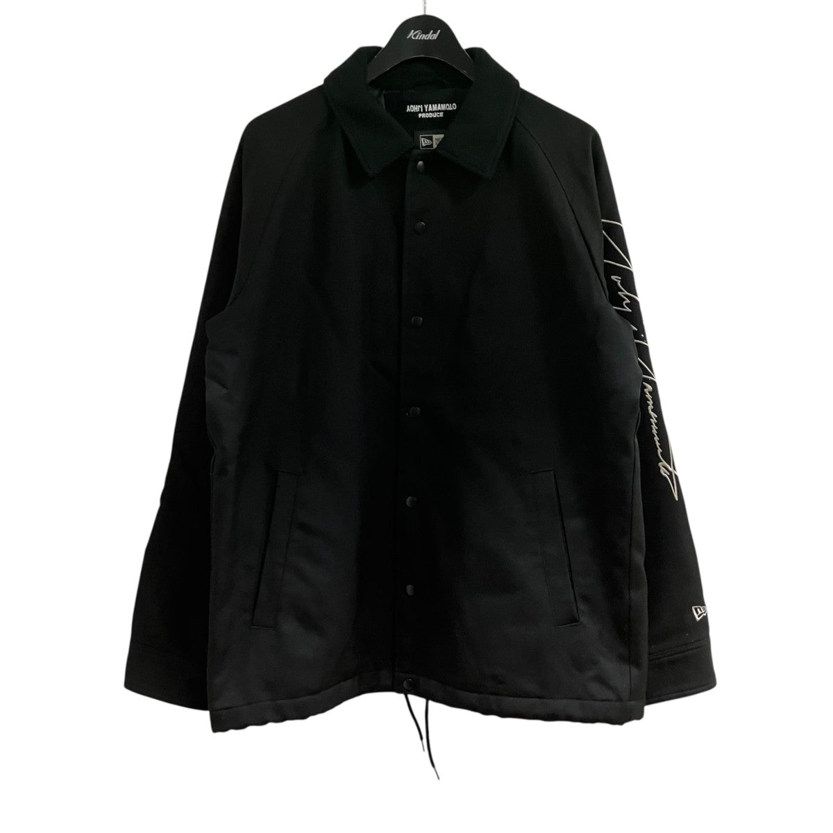 YOHJI YAMAMOTO×New Era コーチジャケット HR-Y30-139 ブラック サイズ