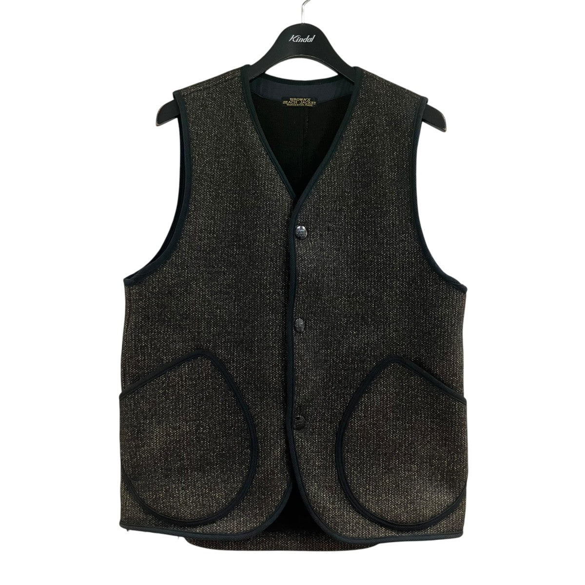 BROWN'S BEACH JACKET ブラックベスト BROWN'S BEACH JACKET(ブラウンズビーチジャケット) 裏起毛ウール