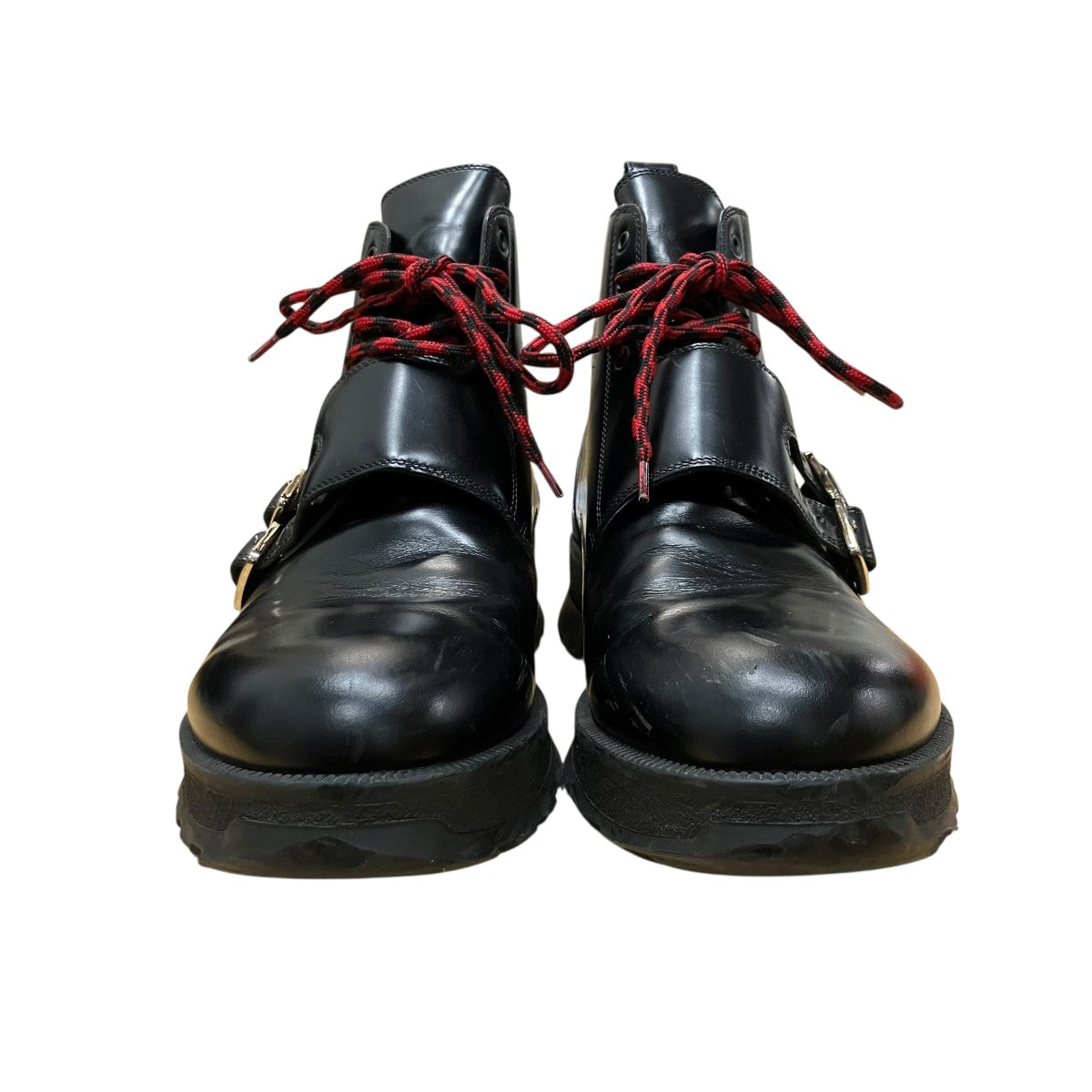 Christian Dior バックル付きレザーブーツ 古着・中古-2枚目のアイテム画像
