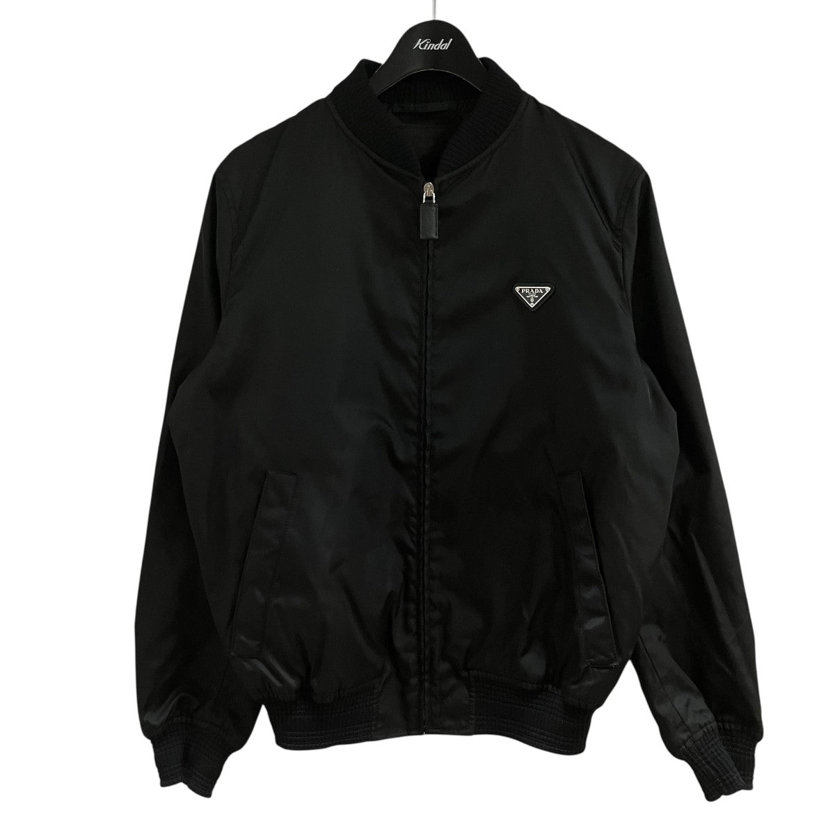 PRADA(プラダ) 三角プレート付リナイロンブルゾン ジップアップ 