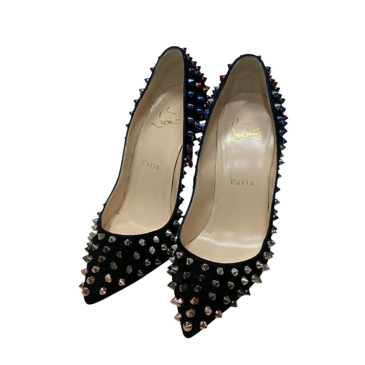 Christian Louboutin(クリスチャンルブタン) スウェードスタッズヒール 