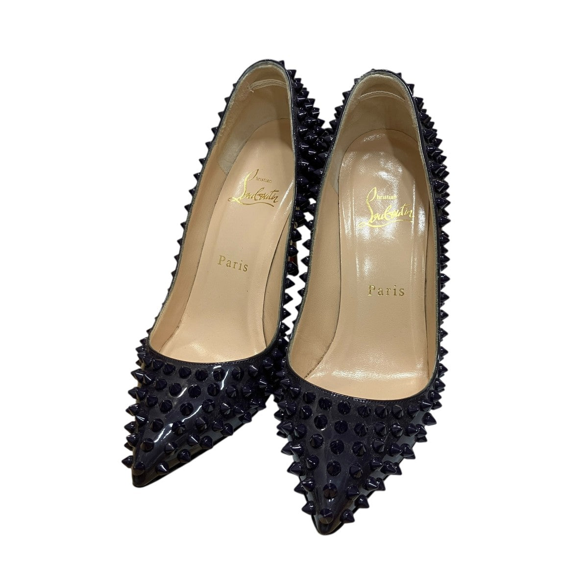 Christian Louboutin(クリスチャンルブタン) エナメルスタッズパンプス 