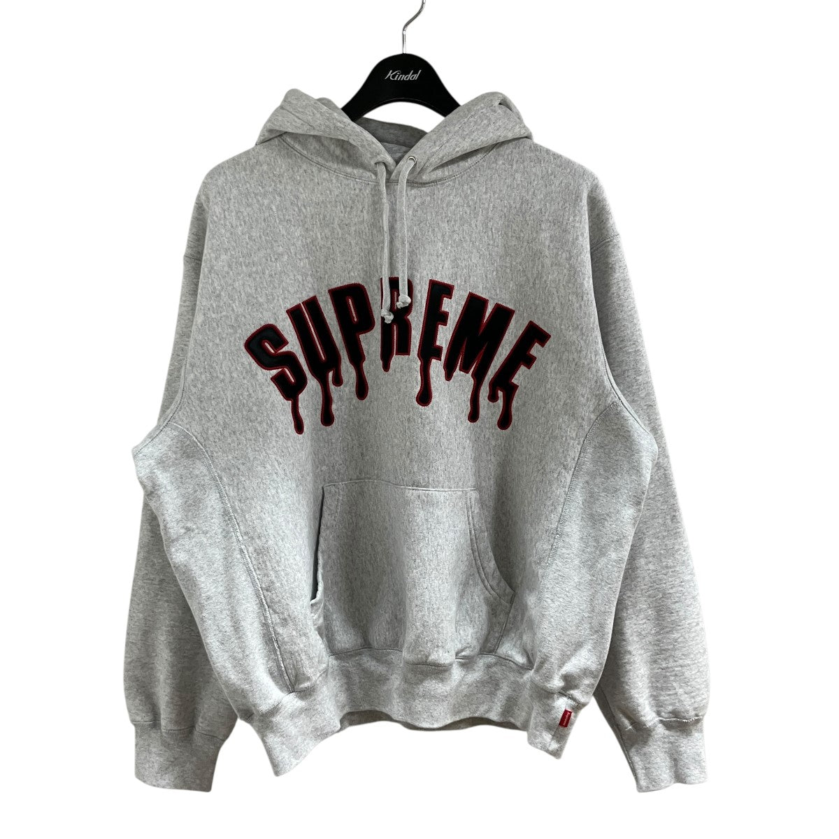 Supreme(シュプリーム) ロゴパッチプルオーバーパーカー ライトグレー