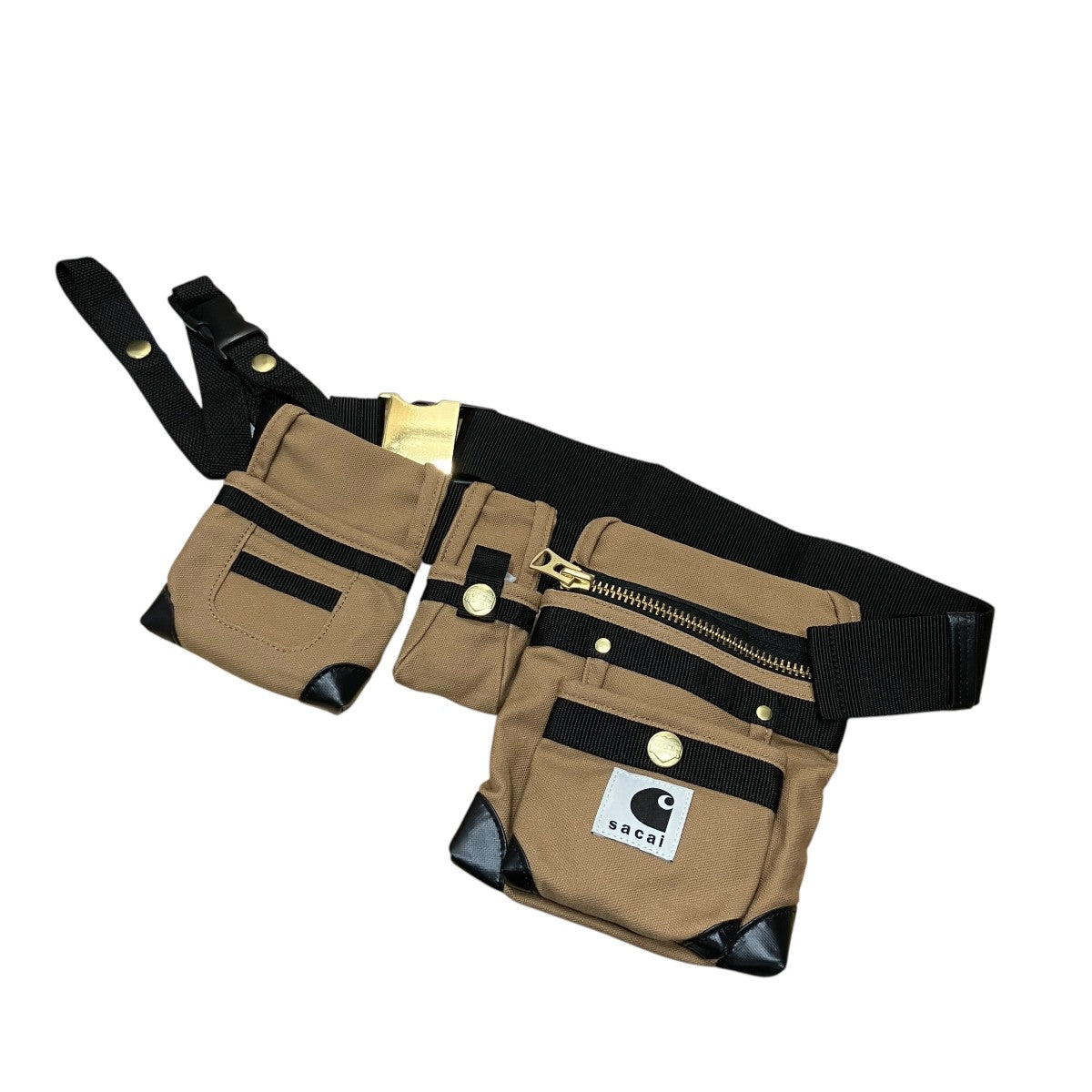 sacai×CARHARTT WIP ポケットバッグ 23-0559S Pocket Bag キャメル