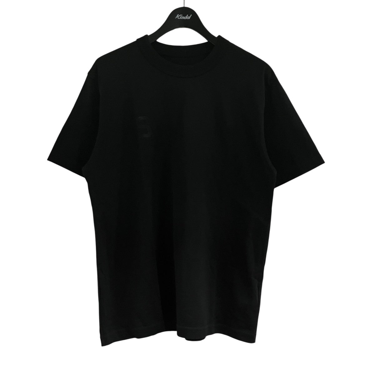 【極美品】サカイ　ワンポイント　バックまで続くブランドロゴ　tシャツ sacai(サカイ) ロゴ刺繍Tシャツ 25-01079S ブラック サイズ 3｜【公式