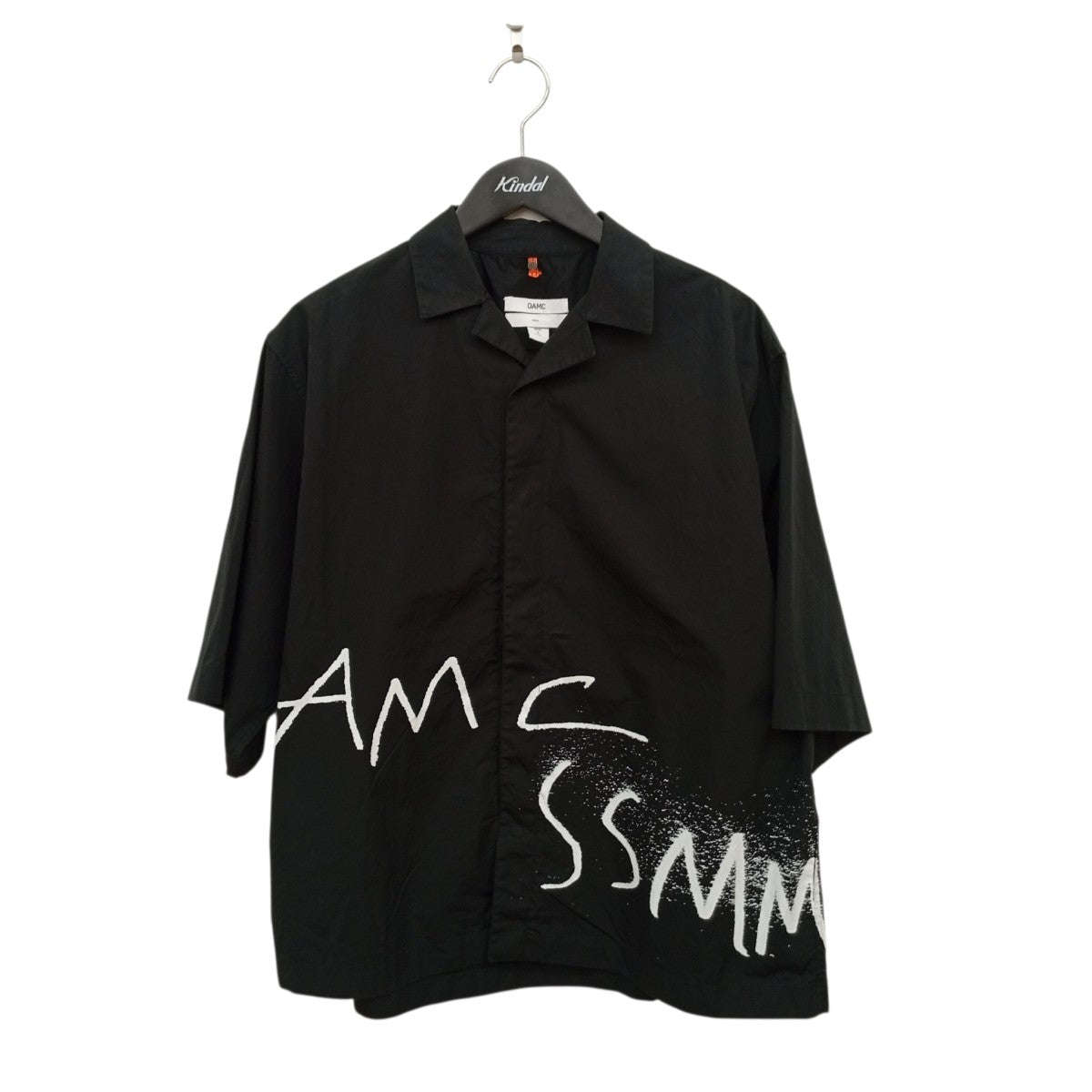20aw  oamc オーエーエムシー　シャツ OAMC(オーエーエムシー) プリントハーフスリーブシャツ ブラック
