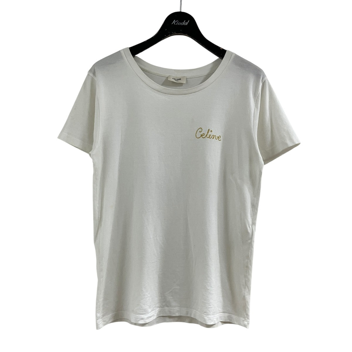 CELINE(セリーヌ) ロゴエンブロイダリーTシャツ 2X351501F ホワイト