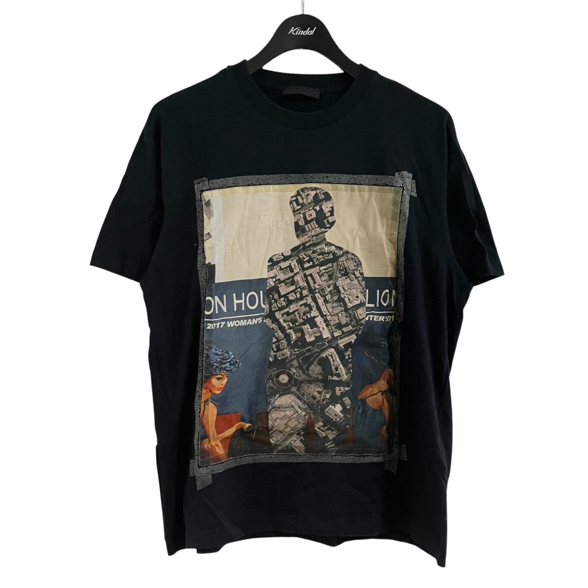 00s PRADA SPORT プラダ ラバー ロゴ Tシャツ PRADA(プラダ) ロゴラバーパッチプリントTシャツ UJN317 ブラック