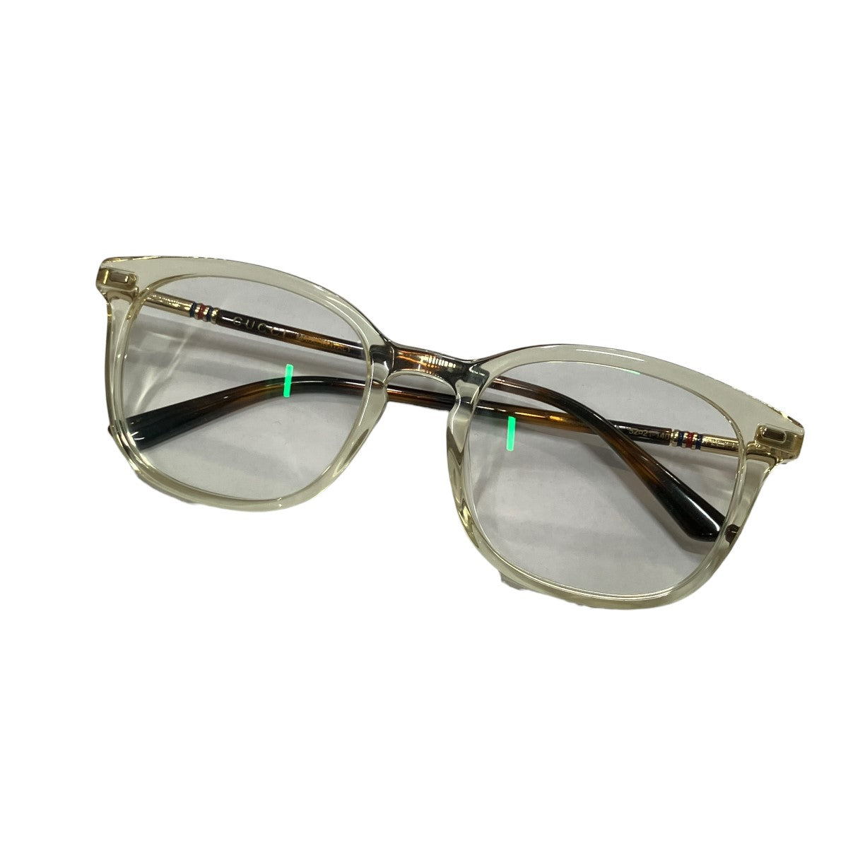 GUCCI(グッチ) クリアフレームサングラス GG0390O ブラウン サイズ 52