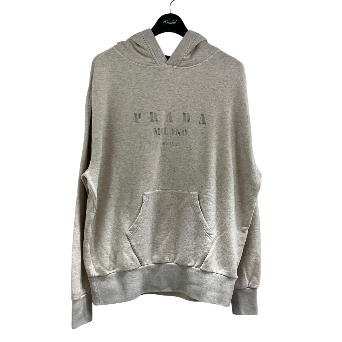 PRADA(プラダ) ロゴプルオーバーパーカー フーディ UJL38C ベージュ