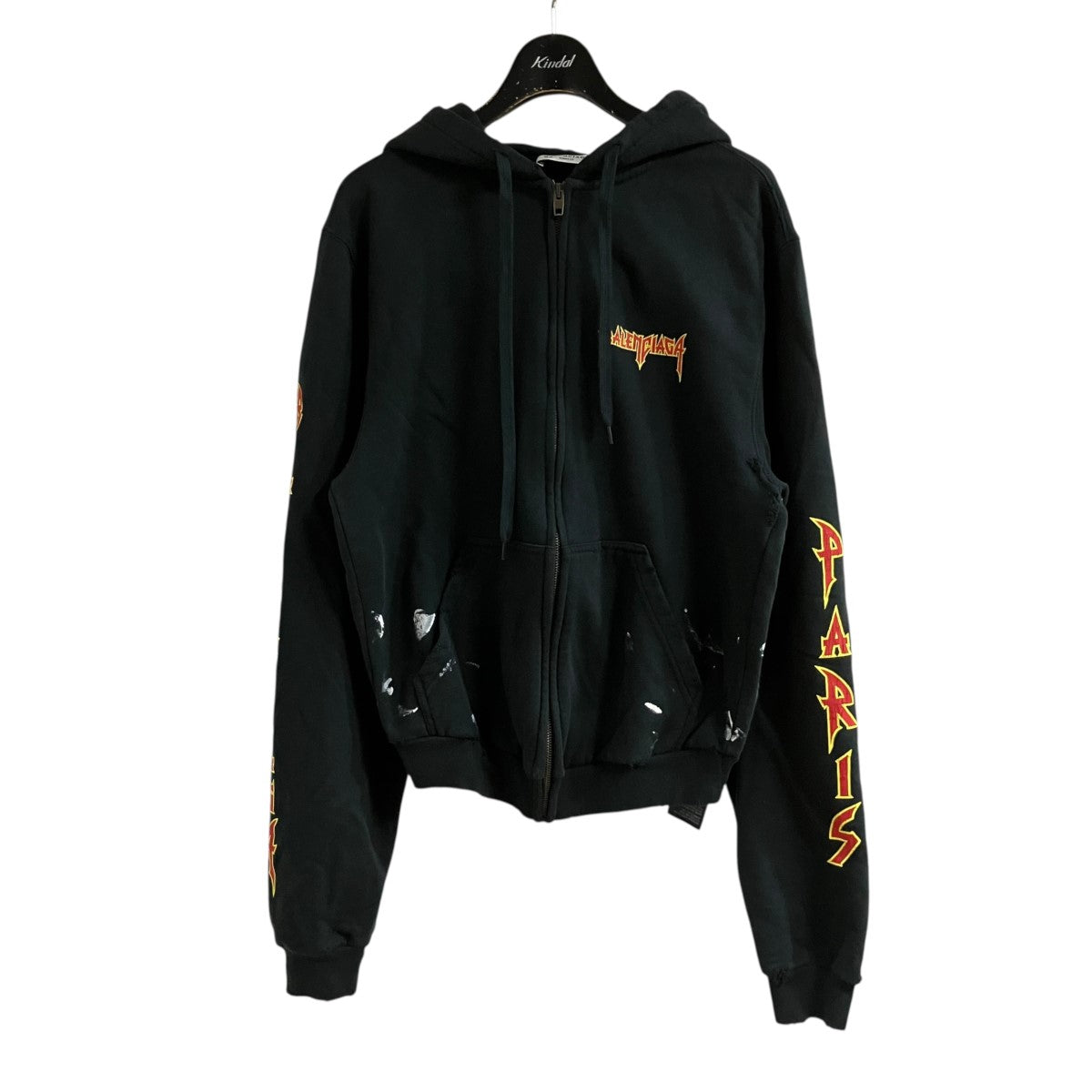 BALENCIAGA(バレンシアガ) ダメージ加工ジップパーカー 697949 TMV89