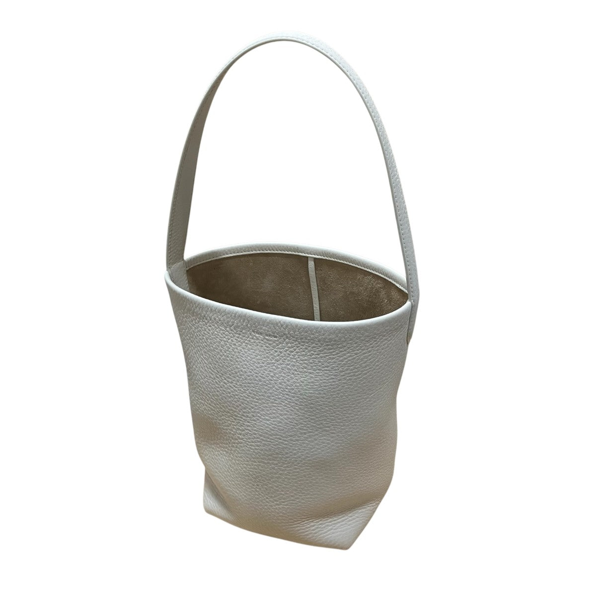 THE ROW(ザロウ) レザーバケットバッグ SMALL N/S PARK TOTE ホワイト
