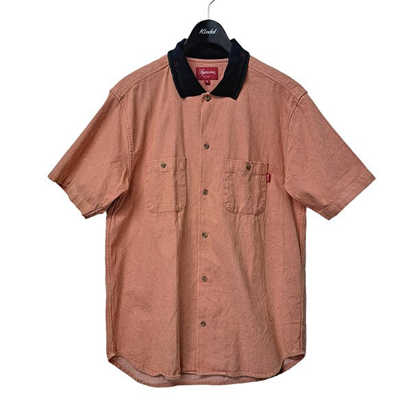 SUPREME(シュプリーム) 17SS Rib Collar S／S Denim Shirt　リブカラー半袖デニムシャツ