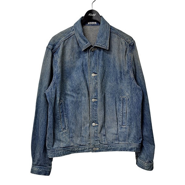 AURALEE(オーラリー) SELVEDGE FADED LIGHT DENIM BLOUSONデニムジャケット デニムブルゾンA23AB01DE  A23AB01DE インディゴ サイズ 5｜【公式】カインドオルオンライン ブランド古着・中古通販【kindal】