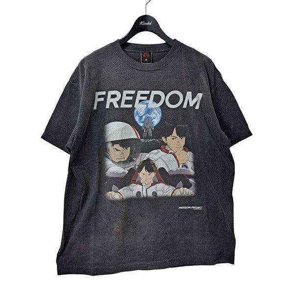 SAINT MICHAEL(セントマイケル) 24SSFD SS TEE／FREEDOM／BLACK FREEDOMプリントTシャツSM-YS8-0000-C19  SM-YS8-0000-C19 ブラック サイズ XL｜【公式】カインドオルオンライン ブランド古着・中古通販【kindal】