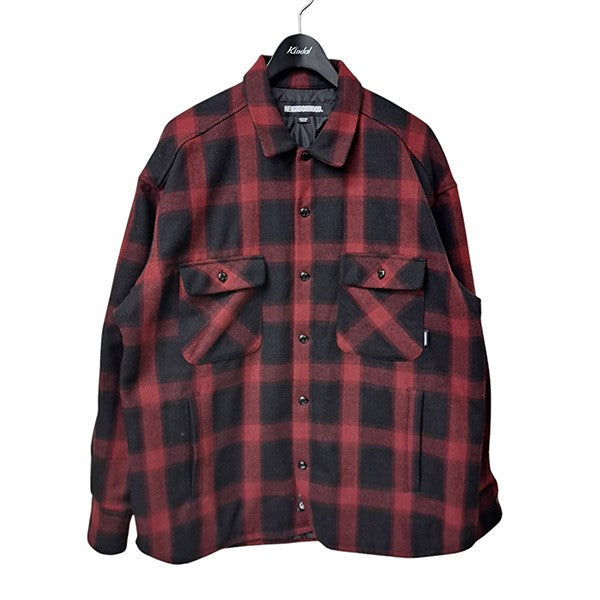 NEIGHBORHOOD(ネイバーフッド) 22AWバッファローチェックシャツジャケット222UTNH-SHM01 BUFFALO CHECK SH  LS 222UTNH-SHM01 BUFFALO CHECK SH LS レッド×ブラック サイズ M｜【公式】カインドオルオンライン  ブランド古着・中古通販【kindal】