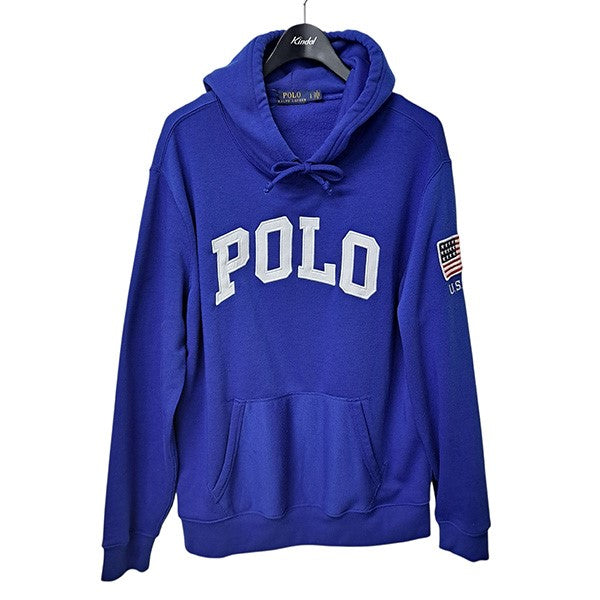 袖星条旗プルオーバーパーカー