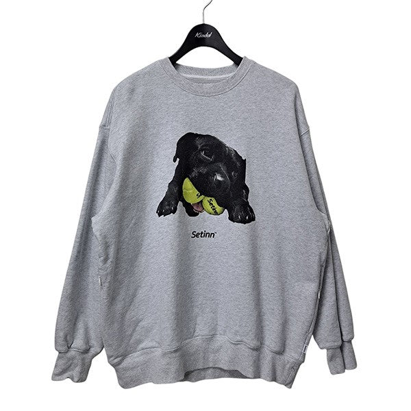 Setinn(セットイン) Balldog Crew Sweatボールドッグプリント