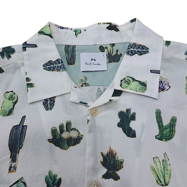 PS Paul Smith Prickly Pearサボテンプリント オープンカラーシャツ 古着・中古-3枚目のアイテム画像