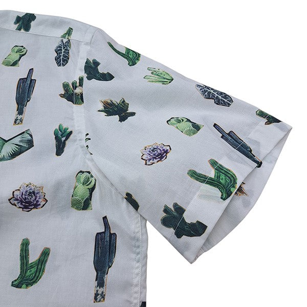 PS Paul Smith Prickly Pearサボテンプリント オープンカラーシャツ 古着・中古-4枚目のアイテム画像