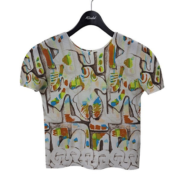 me ISSEY MIYAKE(ミーイッセイミヤケ) 24SS総柄プリーツTシャツ