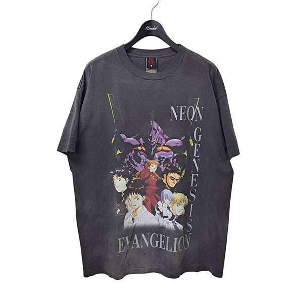 A16647 未使用品 シークエル 24ss キャットプリントTシャツ黒×紫XL SEQUEL - A16647 未使用品 シークエル 24ss キャットプリントT