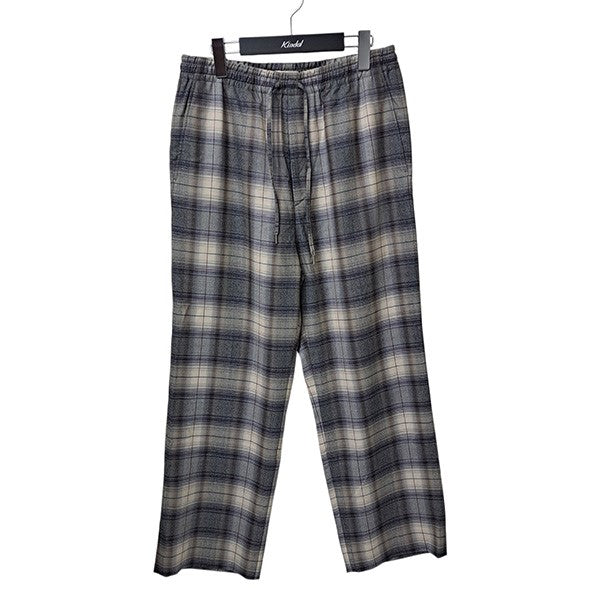 AURALEE チェックイージースラックス AURALEE(オーラリー) 23AWSUPER LIGHT WOOL CHECK EASY SLACKS