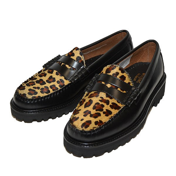 G．H． BASS(ジーエイチバス) LEOPARD RUG SOLE ハラコレオパード 