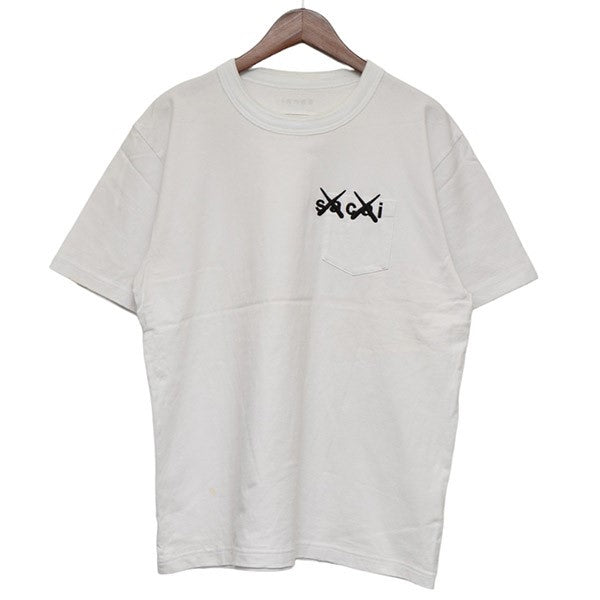 トップスsacai KAWS Embroidery T-Shirt tシャツ サイズ 3