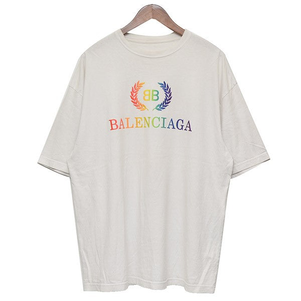 BALENCIAGA(バレンシアガ) レインボーロゴTシャツ