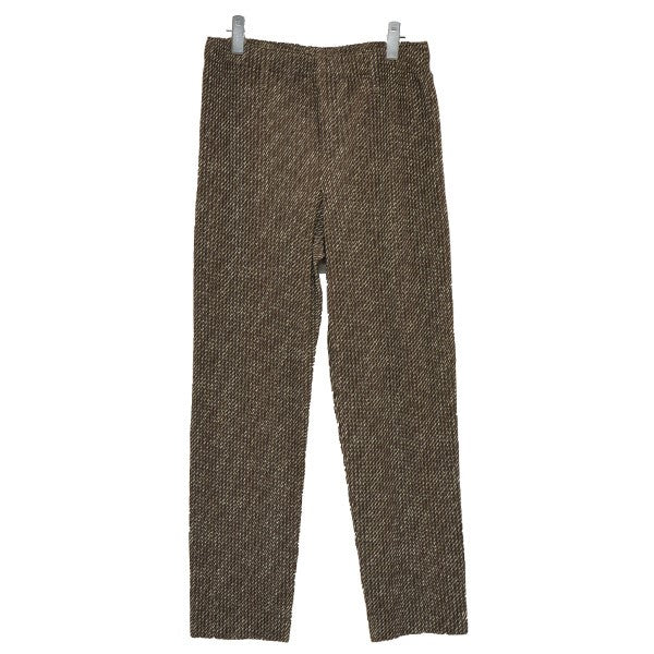 HOMME PLISSE ISSEY MIYAKE(オムプリッセ イッセイミヤケ) DIAGONALS 総柄プリーツパンツ HP41-JF361  ブラウン サイズ 15｜【公式】カインドオルオンライン ブランド古着・中古通販【kindal】