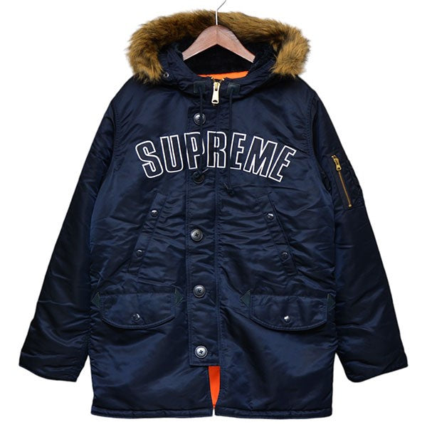 Supreme(シュプリーム) 2016AW Arc Logo N-3B Parka アーチロゴミリタリージャケット ネイビー サイズ  M｜【公式】カインドオルオンライン ブランド古着・中古通販【kindal】