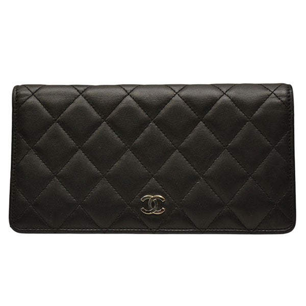 CHANEL(シャネル) マトラッセロングウォレット 長財布 A31509 ブラック 
