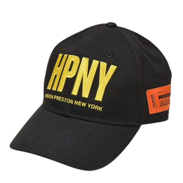 HERON PRESTON(ヘロンプレストン) HPNY LOGO BASEBALL CAP キャップ ブラック｜【公式】カインドオルオンライン  ブランド古着・中古通販【kindal】