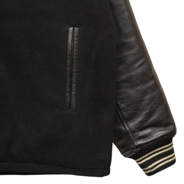 NEIGHBORHOOD 2021AW CLUB WCL-JKT 袖レザースタジャン ジャケット 212SZNH-JKM03 古着・中古-5枚目のアイテム画像