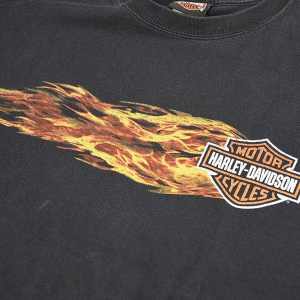 2000年代 Vintage ファイヤープリントTシャツ フレイムTシャツ