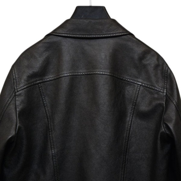 CELINE 2020AW ソフトラムスキンスタッズストレートレザージャケット 686269 古着・中古-4枚目のアイテム画像
