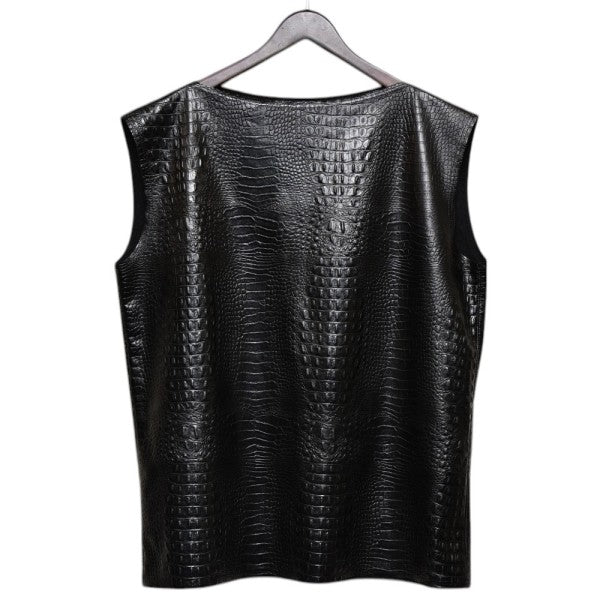 JUNYA WATANABE COMME des GARCONS 2024AW フェイクレザーベスト JN-B008 古着・中古-1枚目のアイテム画像